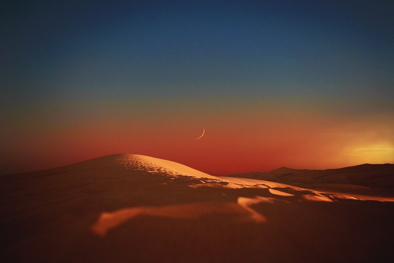 landscape, desert, dunes